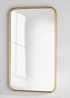 RE/FINE&trade; Sabine Metal Rounded Rectangle Wall Mirror, 18" x 30" New In Box $299