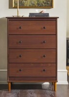 Wade Logan Haney Solid Wood 4-Drawer Dresser New Open Box $599