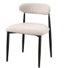 Acme Jaramillo Beige Fabric and Black Side Chair in Box $299
