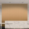 Art3d 8 Pcs 96" x 6.26" WPC Waterproof Slat Wall Panels, 3D Wood Look Acoustic Diffuser Wall Paneling for Modern Decor,33.38 sq.ft. in Oak New in Box $299