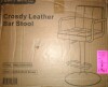 Furnimart 30" Faux Leather Upholstered Bar Stool, Adjustable Counter Stool Bar Chair Modern Design Swivel Barstool Hydraulic Stool for Kitchen and Dining Room (Leather-BlackBrown) New In Box $299 - 2