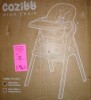 CoziBB Baby High Chair, 6-in-1 Convertible Growing Baby High Chair for Infants and Toddlers with Adjustable Plates and Seats, 5-Point Seat, Grey New In Box $199 - 2