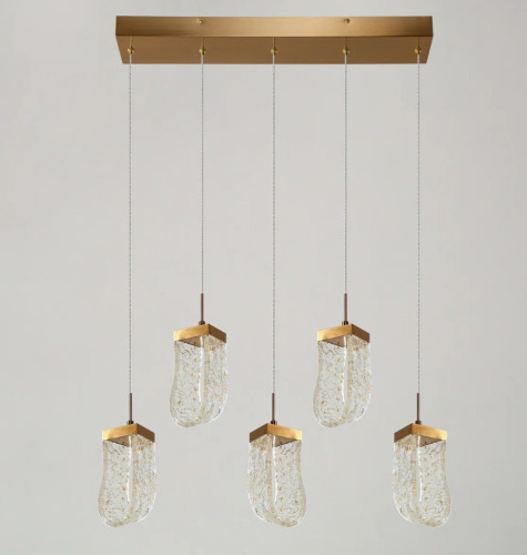 Everly Quinn Zeinab 5 - Light Kitchen Island Linear LED Pendant New In Box $399