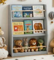Isabelle & Max&trade; 3-Tier Front-Facing Kids Book Shelf, Gray $199