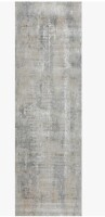 Latitude Run&reg; Brook Gray & Beige Abstract High-Low Modern Rug, 2'6" x 6' New $199