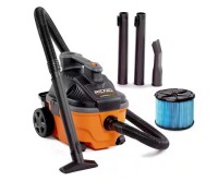 RIDGID 4 Gal. 5.0 Peak HP Portable Shop Vacuum Wet Dry Vac with Fine Dust Filter, Locking Hose and Attachments WD4070 On Working $199