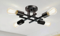 17 Stories Hannah-Jayne 14.17'' Sputnik Modern Linear Flush Mount New In Box $199