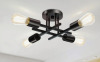 17 Stories Hannah-Jayne 14.17'' Sputnik Modern Linear Flush Mount New In Box $199