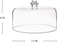 Juliska Berry & Thread Glass Cake Dome New In Box $299