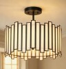Willa Arlo&trade; Interiors Atchison 12.5" W 3-Light Dimmable Drum Semi Flush Mount $399
