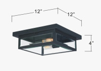 Mercury Row&reg; Ainsworth 2 - Bulb Outdoor Flush Mount $299