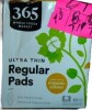 365 by Whole Foods Market, Ultra Thin Pads with Wings, Regular Absorbency, Made with Organic Cotton, 10 Count New In Box - 2