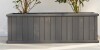 Three Posts Barros Solid Cedar Rectangular Planter Box with Drainage Holes in Gray New New $299
