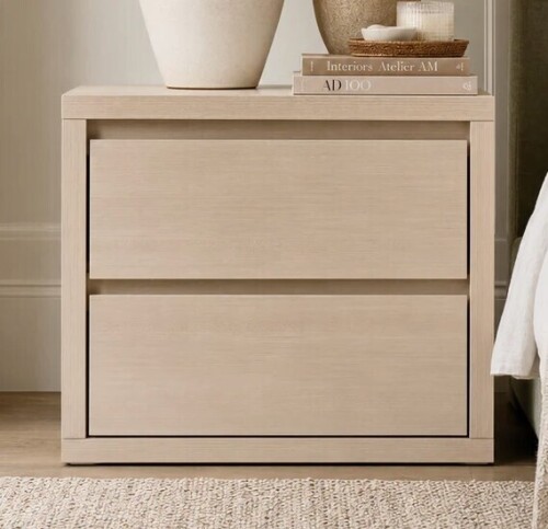 Ebern Designs Fere 27'' W 2-Drawer Nightstand New in Box $299