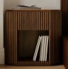 Latitude Run Ellison Fluted Solid Wood Nightstand, Fully Assembled New in Box $1199