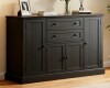Ophelia & Co 47" Buffet Cabinet With Storage,Large Sideboard Buffet With Drawers And Adjustable Shelves, Rustic Coffee Bar Cabinet For Kitchen, Black New in Box $499