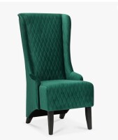Rosadorf Park Janayiah Modern Upholstered Wing Back Dining Chair, High Back Side Chair in Green New in Box $499