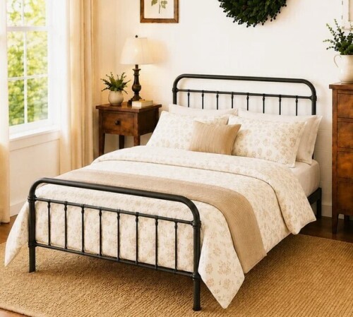 Winston Porter Colina Metal Bed Full Size New in Box $299