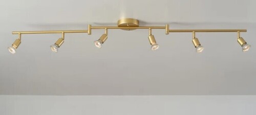 Globe Electric Company 47.2'' 6 -Light Swing Arm Track Track Kit with Dimmable and Adjustable Head New In Box $299