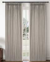 Latitude Run&reg; Pinch Pleated Curtains, Full Blackout Drapes Back Tab Pinch Pleat Curtain with Hooks+Rings (Pair), 40" W x 90" L New $99