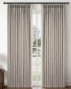 Latitude Run&reg; Pinch Pleated Curtains, Full Blackout Drapes Back Tab Pinch Pleat Curtain with Hooks+Rings (Pair), 40" W x 90" L New $99