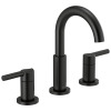 Delta Nicoli Matte Black Bathroom Faucet 3 Hole, 8 Inch Widespread 2-Handle Bathroom Sink Faucet for Vanity, Push-Pop Drain Assembly, Matte Black New In Box $299