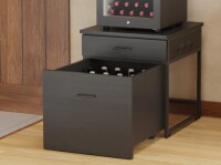 17 Stories Mini Fridge Stand With Storage, and Movable Drawers $299