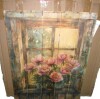 Ophelia & Co. Peonies By The Farmhouse Window II - Peonies Wood Wall Decor - On Natural Pine Wood, 32" H x 24" W x 0.78" D New In Box $199 - 2