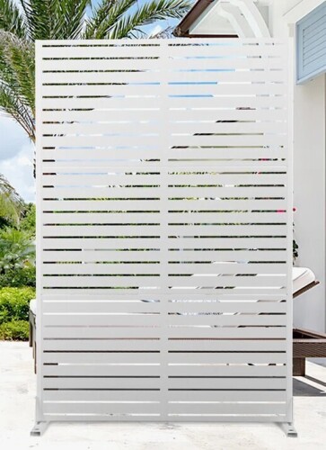 UFURYRIDE 72" H Outdoor Privacy Screen, Freestanding Decorative Privacy Panels for Balcony, Yard & Garden New In Box $299