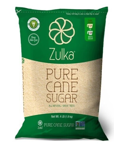 Zulka Morena Pure Cane Sugar - 4lbs New Best by 7/2028