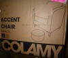 Willa Arlo Interiors Amold Upholstered Barrel Chair with Storage Ottoman in Cream New In box $699 - 2