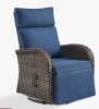 Latitude Arcturus Patio Recliner Swivel Chair With Adjustable Backrest & Footrest, All-Weather Outdoor Chaise Lounge Chair New $599