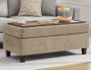 Latitude Run Multi-Functional Ottoman Bench for Living Room, Flip-Top Design with Wooden/Cushion Reversible Lid in Khaki New in Box $499