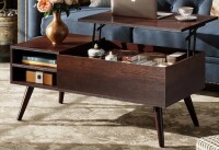 Wade Logan Eoghan Lift Top Coffee Table with Storage and Adjustable Shelf, Square Wood New in Box $499