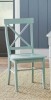 Dovecove Bellmead Solid Wood Cross Back Side Chair in Mint New in Box $299