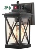Meluaim Outdoor Exterior Wall Lantern Sconce Light PIR Motion Sensor Dusk to Dawn For Garage Porch Patio Yard w/GFCI Outlet, 2-Pack New Open Box $199