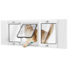 WOYAO Aluminum Window Pet Door For Cats - Window Cat Door Insert Horizontal, Adjustable To Fit Window Width 23" To 28", Weatherproof Cat Window Door With 4 Locking Modes, Magnetic Closure, No-Drill New In Box $199
