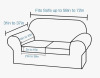 Mercer41 Soft Velvet Plush 3 Piece Stretch Loveseat Sofa Slipcover for 2 Cushion Couch Machine Washable $89 - 2