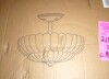 Mercer41 3-Light Smokey Grey Fluted Glass Semi-Flush Mount - 12in, Matte Black New In Box $299 - 2