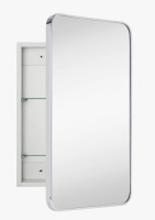 Ebern Designs Garnes Recessed or Surface Mount Framed Medicine Cabinet with Adjustable Shelves New In Box $299