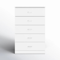 Wade Logan Allyannah 5 Drawer 47.2'' H Dresser, White, New in Box $699