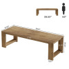 Gracie Oaks 86.6" Farmhouse Dining Table For 8-10, Large Wood Kitchen Table, Extra Long Rectangular Dinner Table, New in Box $499