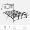 Winston Porter Colina Metal Bed, Black, Full Size, New in Box $299