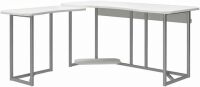 NTENSE Gaming L Desk with CPU Stand, White, New in Box $299
