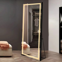 Wrought Studio Ardara Aluminum Rectangle Mirror, New in Box $499