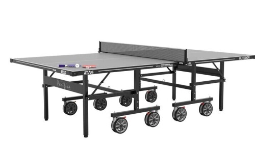 Pacifica Gray Outdoor Table Tennis Table - 4-Player Bundle New in Box $1299
