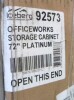 ICEBERG Storage Cabinet: Platinum Granite, Plastic, 72 in Overall Ht, 36 in Overall Wd, 4 Shelves New in Box $799 - 2