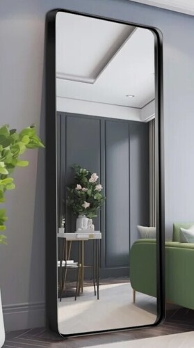 Wade Logan Anduena Metal Rectangle Mirror Black New in Box $499