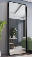 Wade Logan Anduena Metal Rectangle Mirror Black New in Box $499