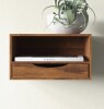 Wade Logan Adeana Poplar Floating Shelf with Drawer New In Box $199
